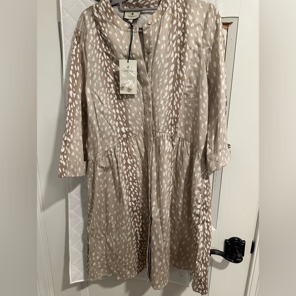 Tuckernuck Blue Medallion Royal Shirt Dress